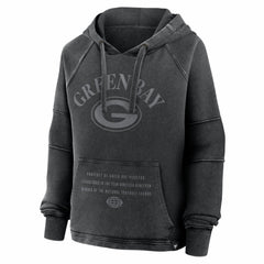 Green Bay Packers Fanatics Women's Oversized Raglan Gridiron Hoodie