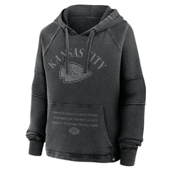 Kansas City Chiefs Fanatics Women's Oversized Raglan Gridiron Hoodie