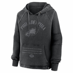 Philadelphia Eagles Fanatics Women's Oversized Raglan Gridiron Hoodie