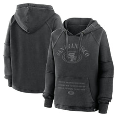 San Francisco 49ers Fanatics Women's Oversized Raglan Gridiron Hoodie