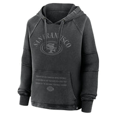 San Francisco 49ers Fanatics Women's Oversized Raglan Gridiron Hoodie