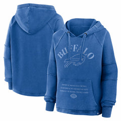 Buffalo Bills Fanatics Women's Oversized Raglan Gridiron Hoodie
