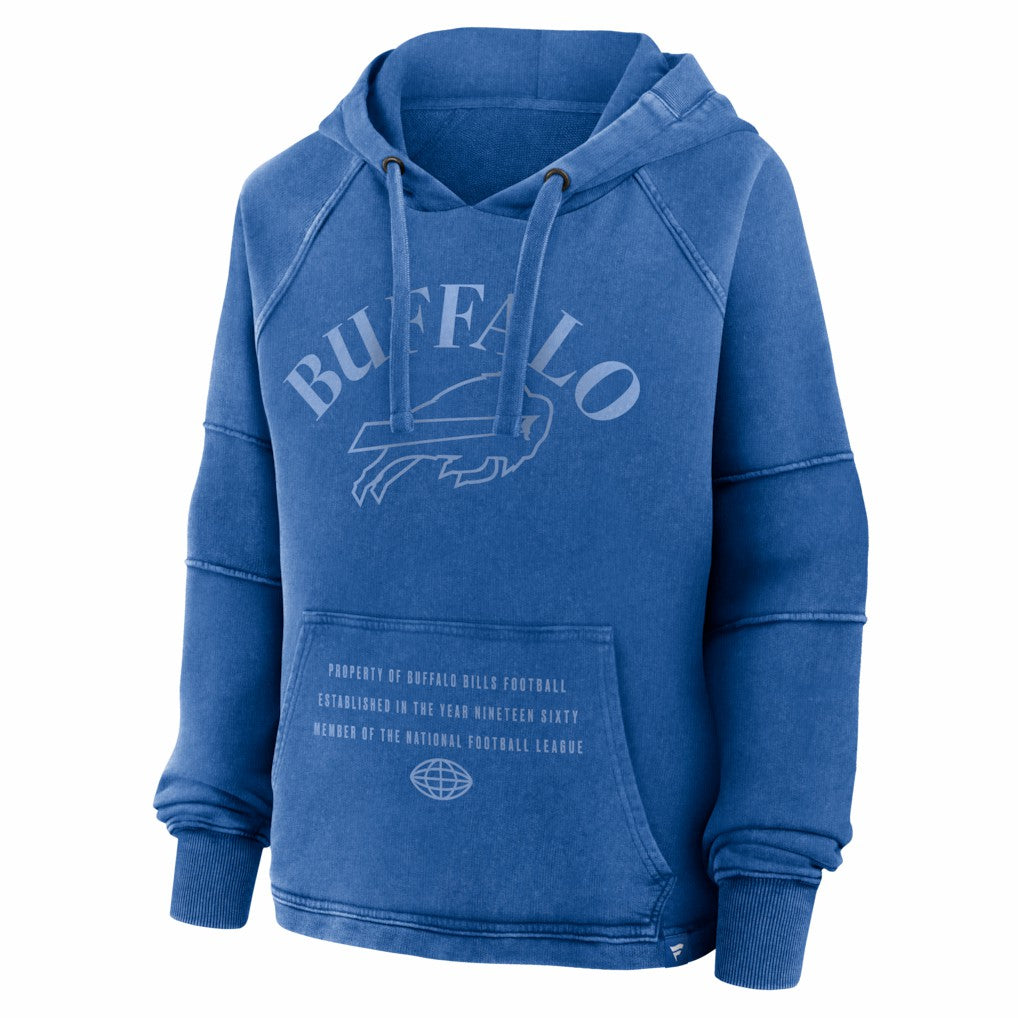 Buffalo Bills Fanatics Women's Oversized Raglan Gridiron Hoodie
