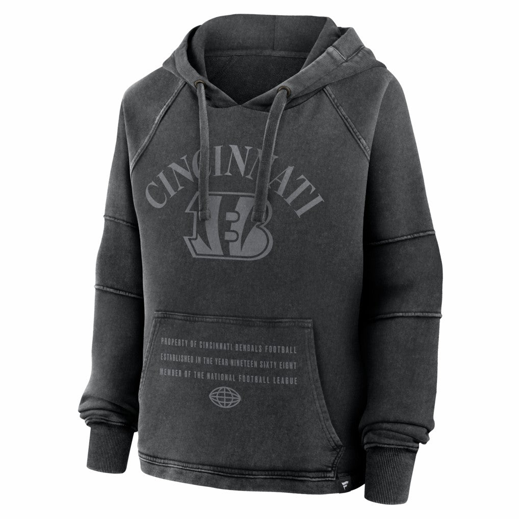 Cincinnati Bengals Fanatics Women's Oversized Raglan Gridiron Hoodie