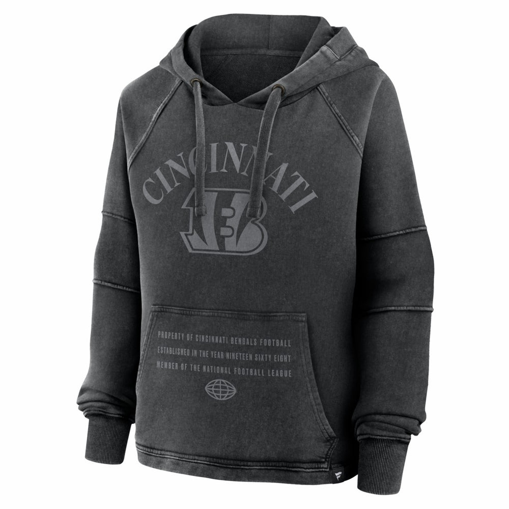 Cincinnati Bengals Fanatics Women's Oversized Raglan Gridiron Hoodie
