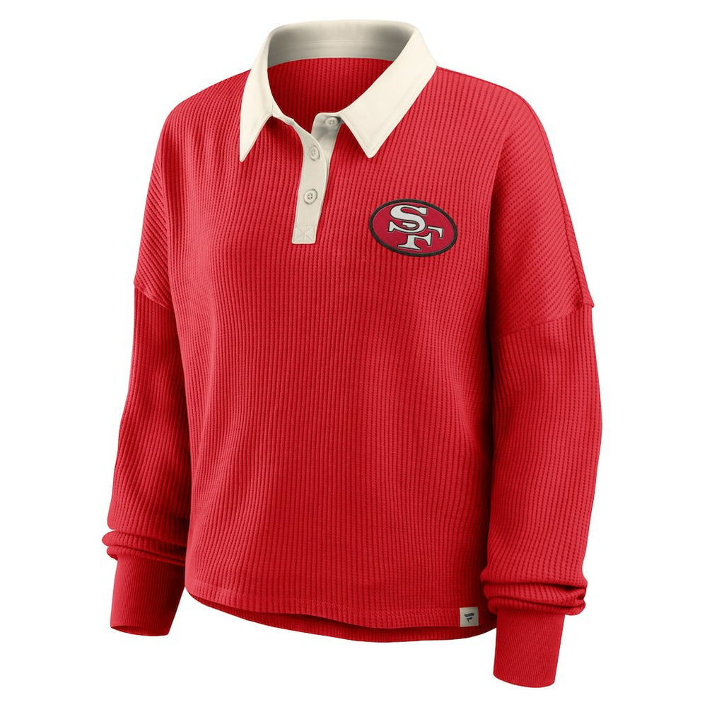 San Francisco 49ers Fanatics Women's Oversized Hometown Premium Thermal Long Sleeve Shirt
