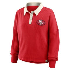 San Francisco 49ers Fanatics Women's Oversized Hometown Premium Thermal Long Sleeve Shirt