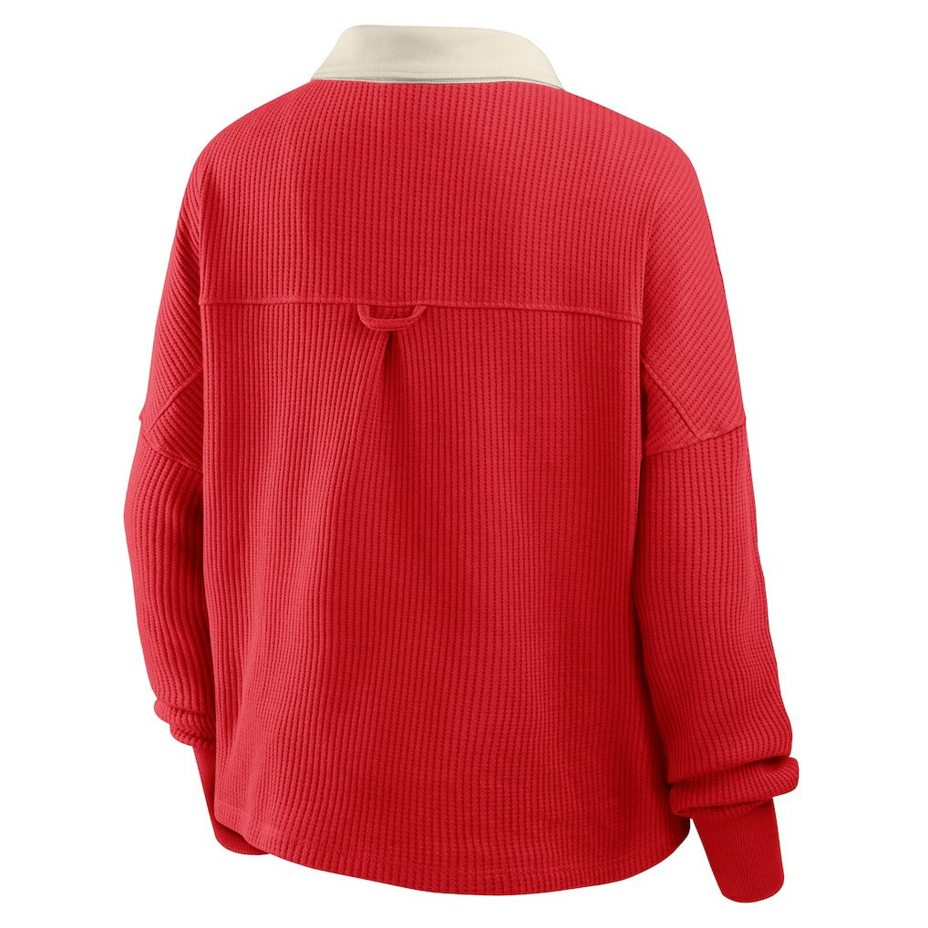 San Francisco 49ers Fanatics Women's Oversized Hometown Premium Thermal Long Sleeve Shirt
