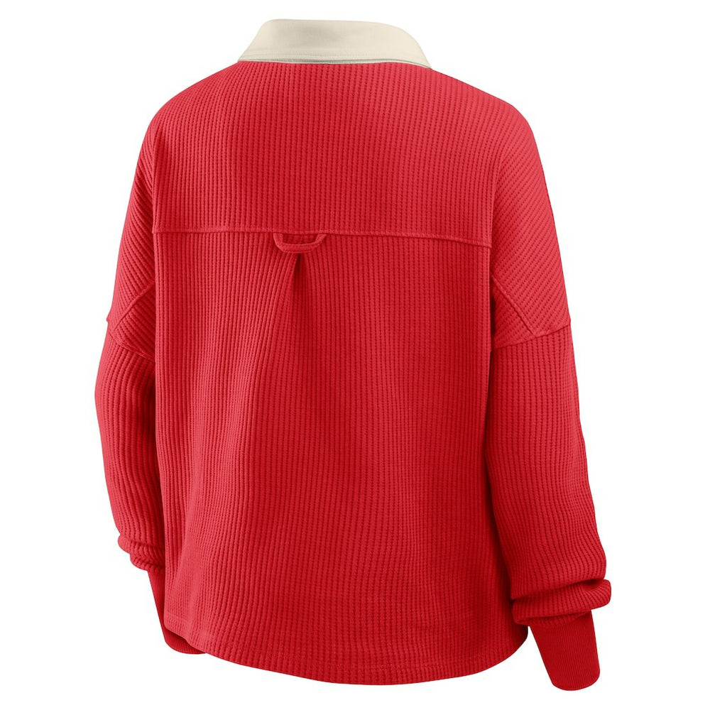 San Francisco 49ers Fanatics Women's Oversized Hometown Premium Thermal Long Sleeve Shirt