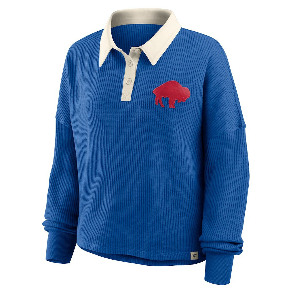 Buffalo Bills Fanatics Women's Oversized Hometown Premium Thermal Long Sleeve Shirt