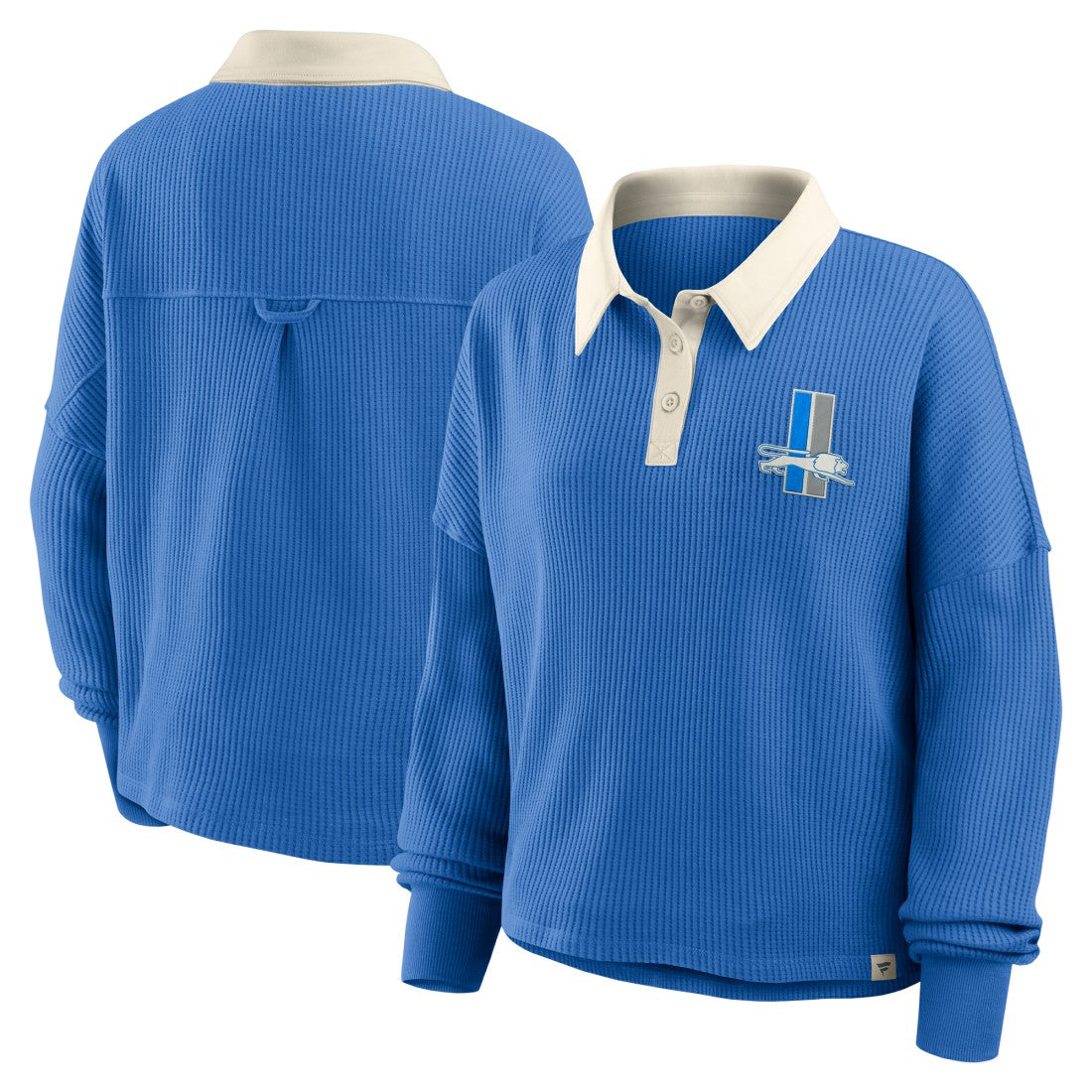 Detroit Lions Fanatics Women's Oversized Hometown Premium Thermal Long Sleeve Shirt