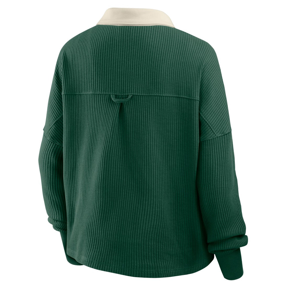 Green Bay Packers Fanatics Women's Oversized Hometown Premium Thermal Long Sleeve Shirt