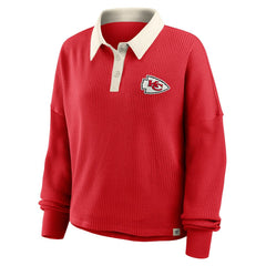 Kansas City Chiefs Fanatics Women's Oversized Hometown Premium Thermal Long Sleeve Shirt