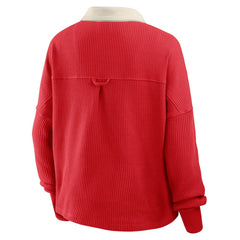 Kansas City Chiefs Fanatics Women's Oversized Hometown Premium Thermal Long Sleeve Shirt
