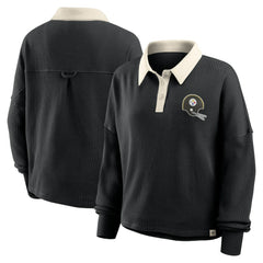 Pittsburgh Steelers Fanatics Women's Oversized Hometown Premium Thermal Long Sleeve Shirt