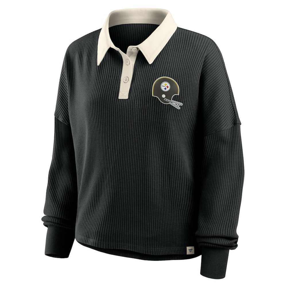 Pittsburgh Steelers Fanatics Women's Oversized Hometown Premium Thermal Long Sleeve Shirt