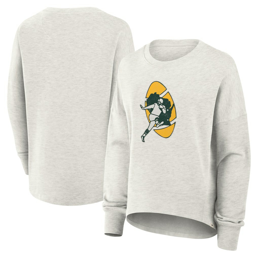 Green Bay Packers Fanatics Women's Oversized Hometown Pullover Sweatshirt