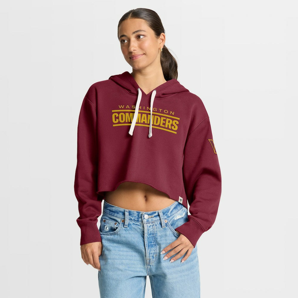 Washington Commanders Fanatics Women's Oversized Hometown Heritage Cropped Hoodie