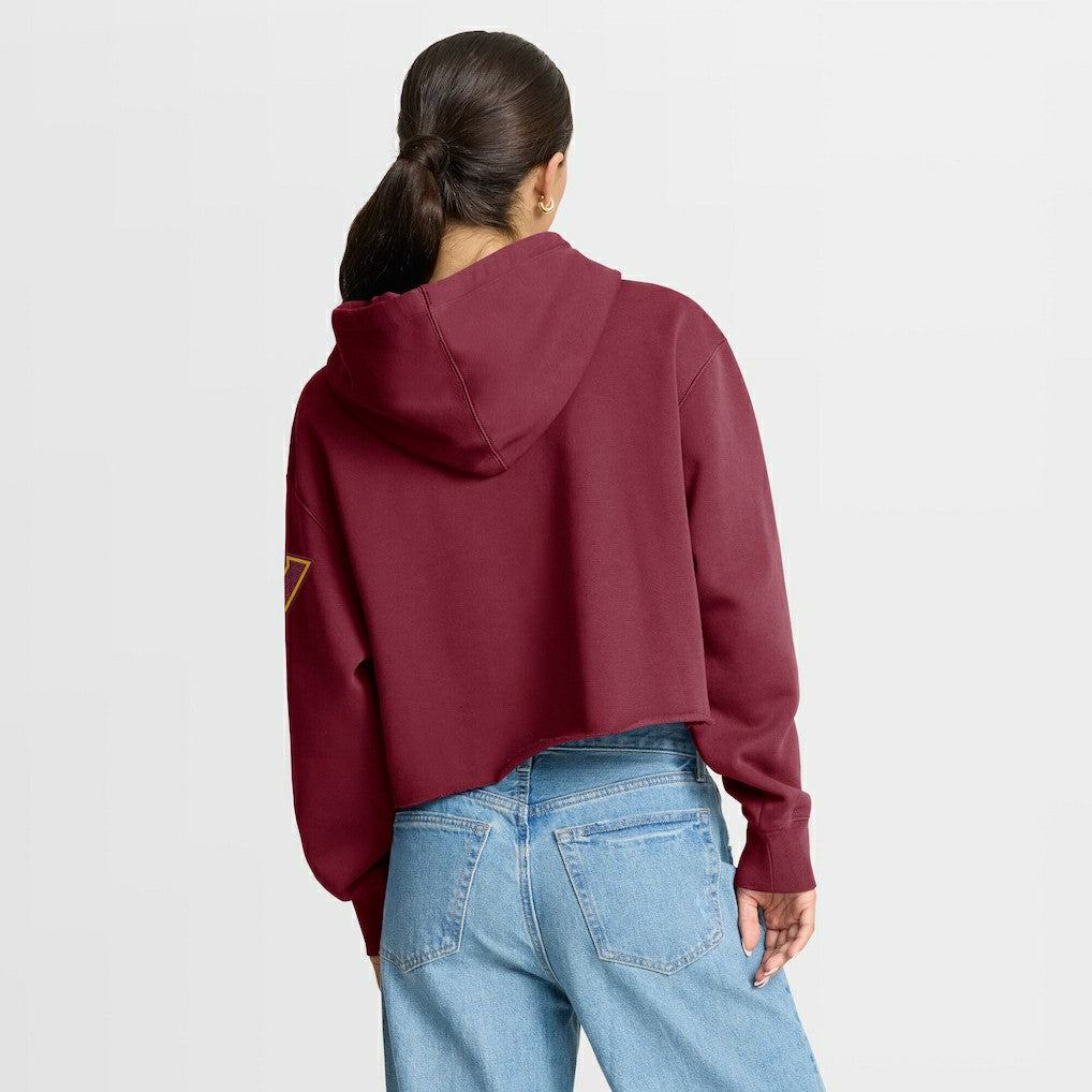 Washington Commanders Fanatics Women's Oversized Hometown Heritage Cropped Hoodie