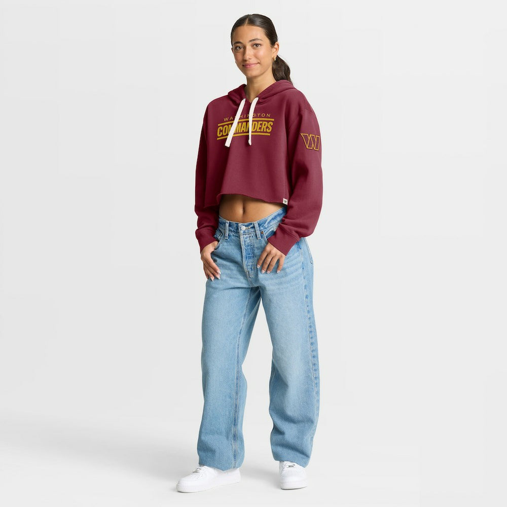 Washington Commanders Fanatics Women's Oversized Hometown Heritage Cropped Hoodie