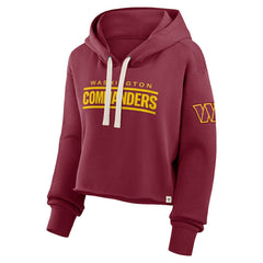 Washington Commanders Fanatics Women's Oversized Hometown Heritage Cropped Hoodie