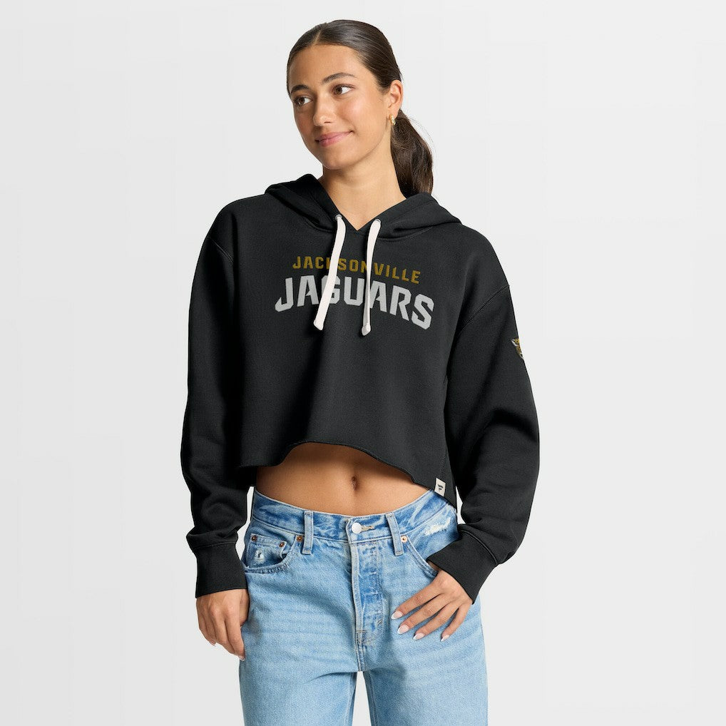 Jacksonville Jaguars Fanatics Women's Oversized Hometown Heritage Cropped Hoodie