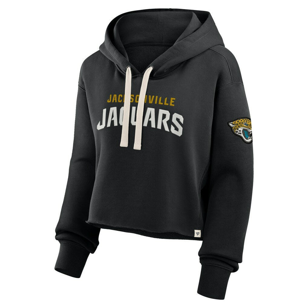 Jacksonville Jaguars Fanatics Women's Oversized Hometown Heritage Cropped Hoodie