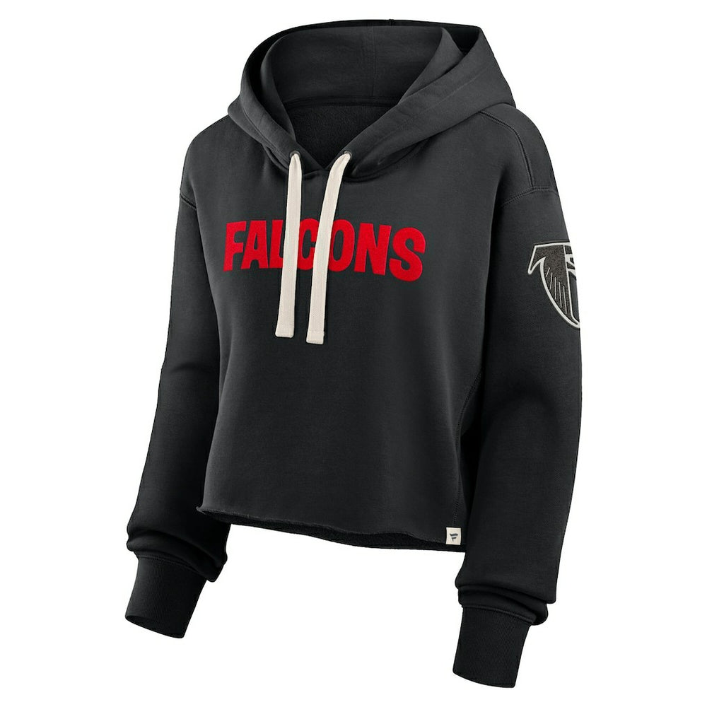 Atlanta Falcons Fanatics Women's Oversized Hometown Heritage Cropped Hoodie