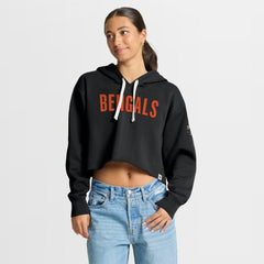 Cincinnati Bengals Fanatics Women's Oversized Hometown Heritage Cropped Hoodie