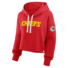 Kansas City Chiefs Fanatics Women's Oversized Hometown Heritage Cropped Hoodie