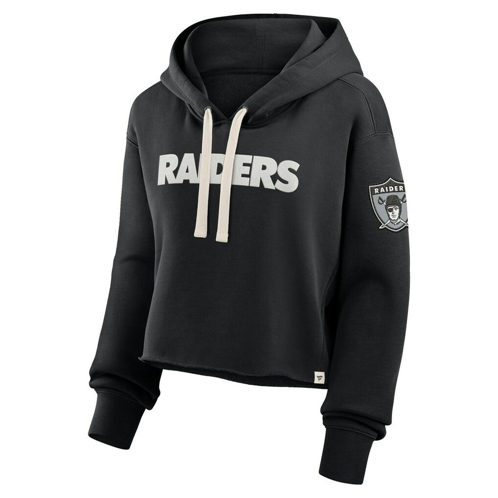 Las Vegas Raiders Fanatics Women's Oversized Hometown Heritage Cropped Hoodie