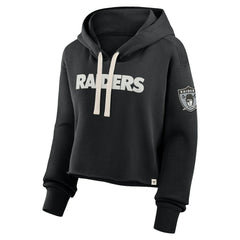 Las Vegas Raiders Fanatics Women's Oversized Hometown Heritage Cropped Hoodie