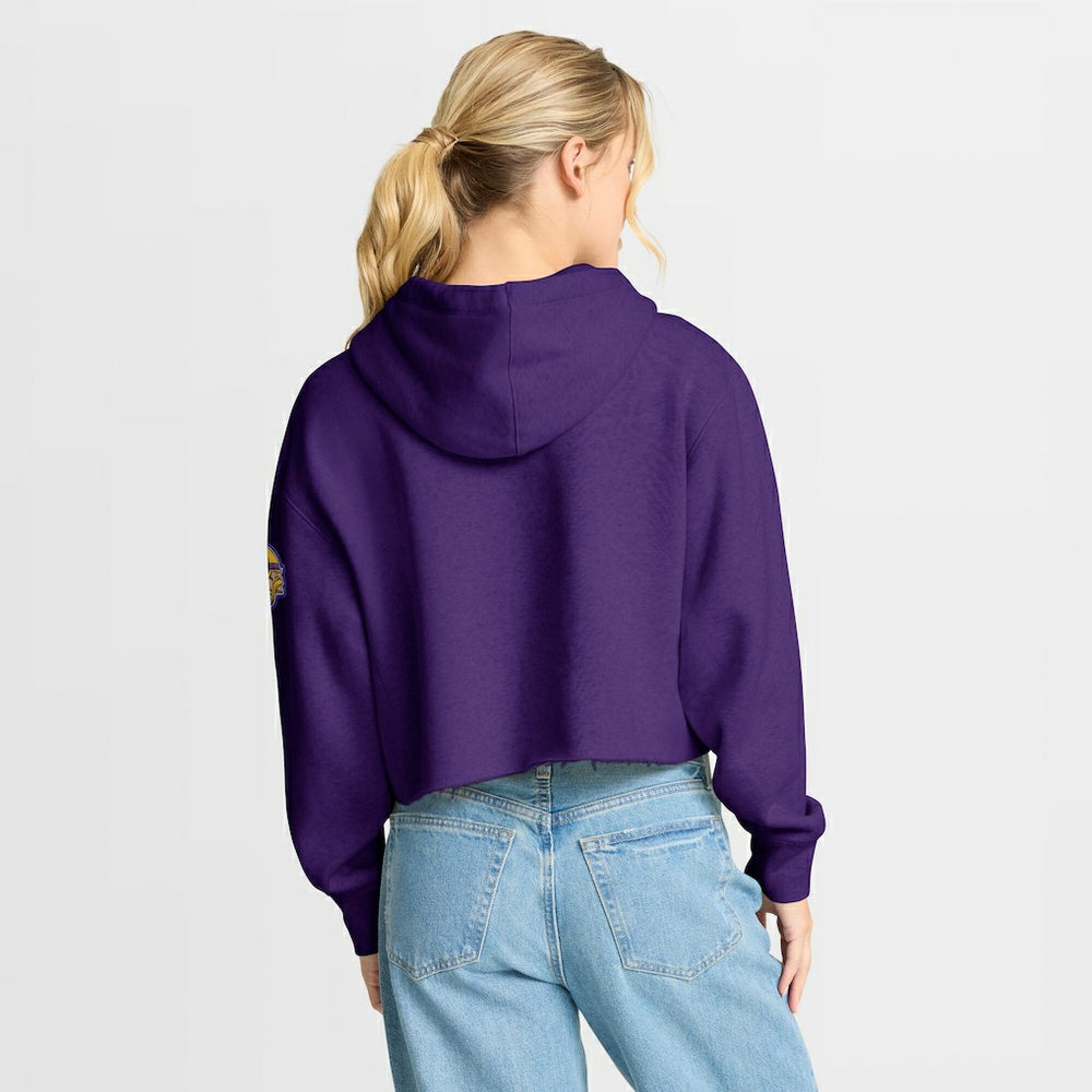 Minnesota Vikings Fanatics Women's Oversized Hometown Heritage Cropped Hoodie
