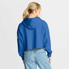 Detroit Lions Fanatics Women's Oversized Hometown Heritage Cropped Hoodie