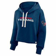 Houston Texans Fanatics Women's Oversized Hometown Heritage Cropped Hoodie