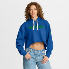 Seattle Seahawks Fanatics Women's Oversized Hometown Heritage Cropped Hoodie