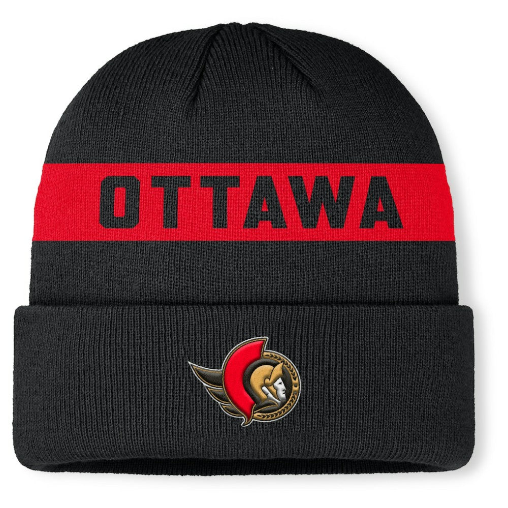 Ottawa Senators Fanatics Authentic Pro Rink Cuffed Knit Hat For Sale