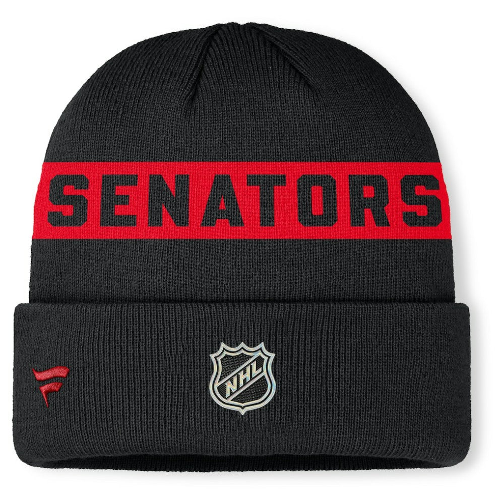 Ottawa Senators Fanatics Authentic Pro Rink Cuffed Knit Hat For Sale