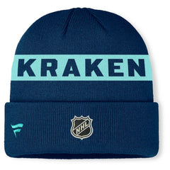 Seattle Kraken Fanatics Authentic Pro Rink Cuffed Knit Hat Outlet