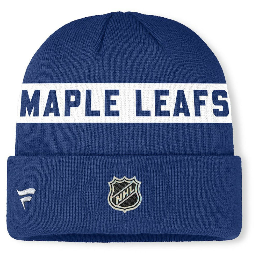 Toronto Maple Leafs Fanatics Authentic Pro Rink Cuffed Knit Hat For Sale