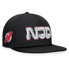 New Jersey Devils Fanatics Authentic Pro Rink Team Code Snapback Hat For Sale