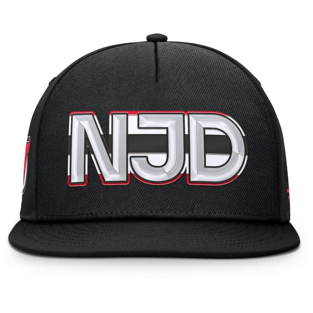 New Jersey Devils Fanatics Authentic Pro Rink Team Code Snapback Hat For Sale