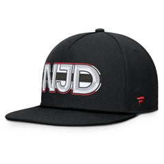 New Jersey Devils Fanatics Authentic Pro Rink Team Code Snapback Hat For Sale