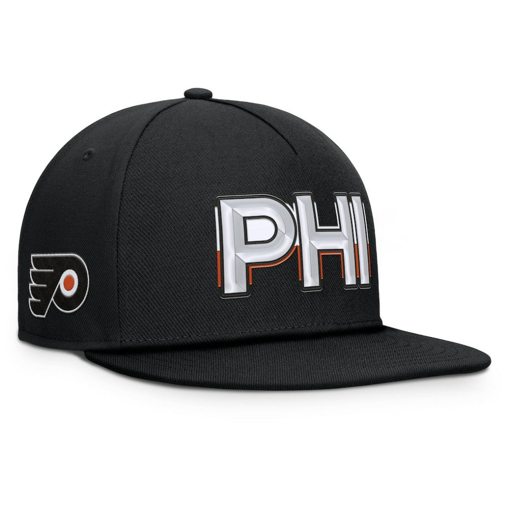 Philadelphia Flyers Fanatics Authentic Pro Rink Team Code Snapback Hat Online