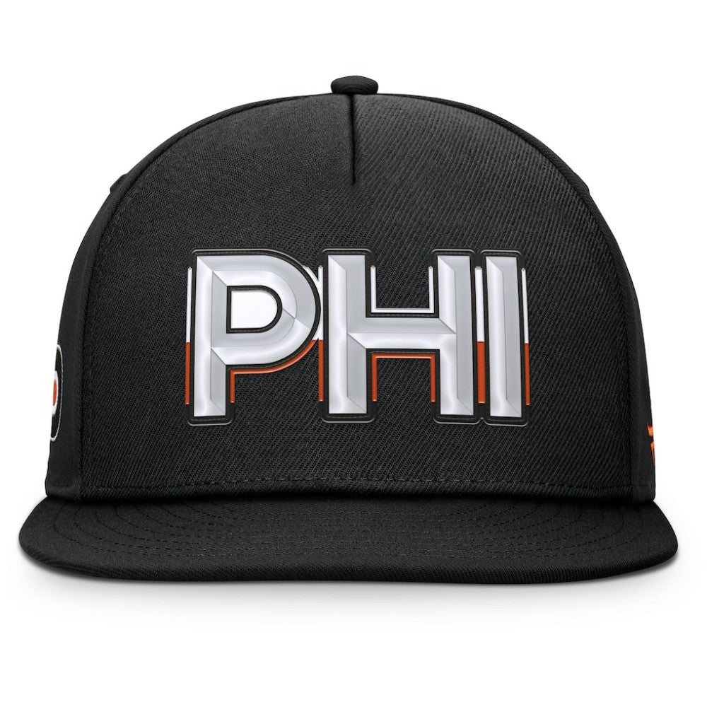 Philadelphia Flyers Fanatics Authentic Pro Rink Team Code Snapback Hat Online