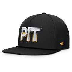 Pittsburgh Penguins Fanatics Authentic Pro Rink Team Code Snapback Hat Sale