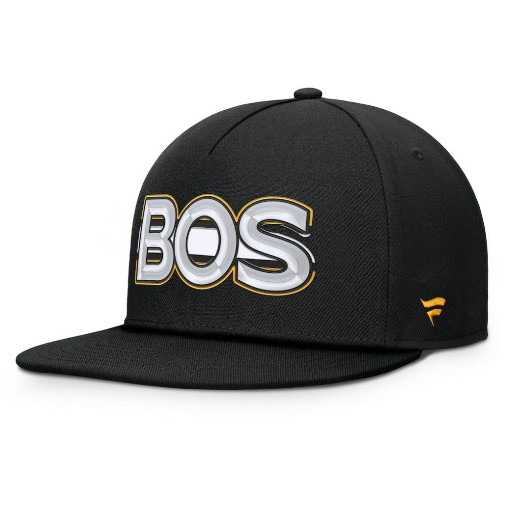 Boston Bruins Fanatics Authentic Pro Rink Team Code Snapback Hat On Sale