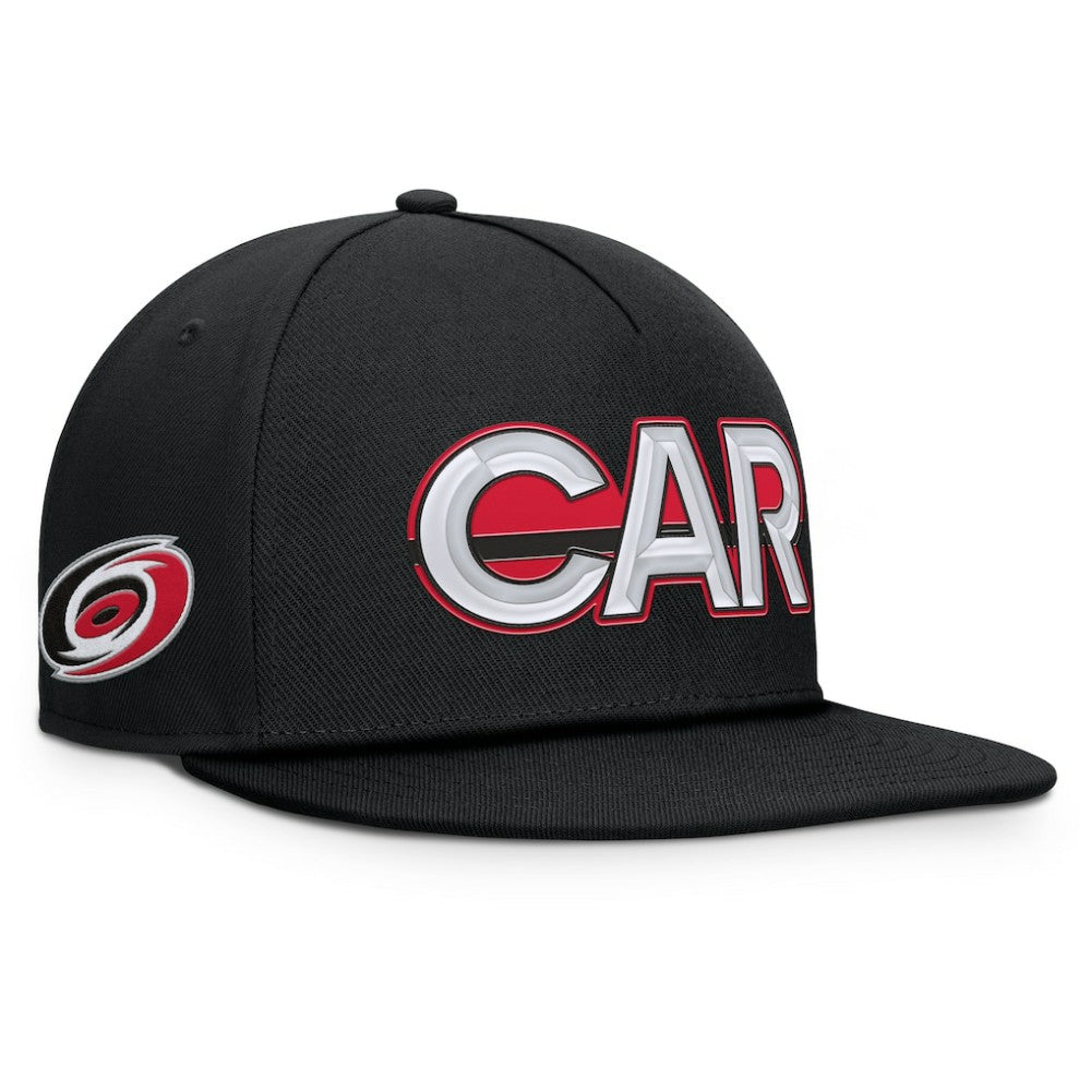 Carolina Hurricanes Fanatics Authentic Pro Rink Team Code Snapback Hat Online