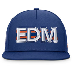 Edmonton Oilers Fanatics Authentic Pro Rink Team Code Snapback Hat Discount