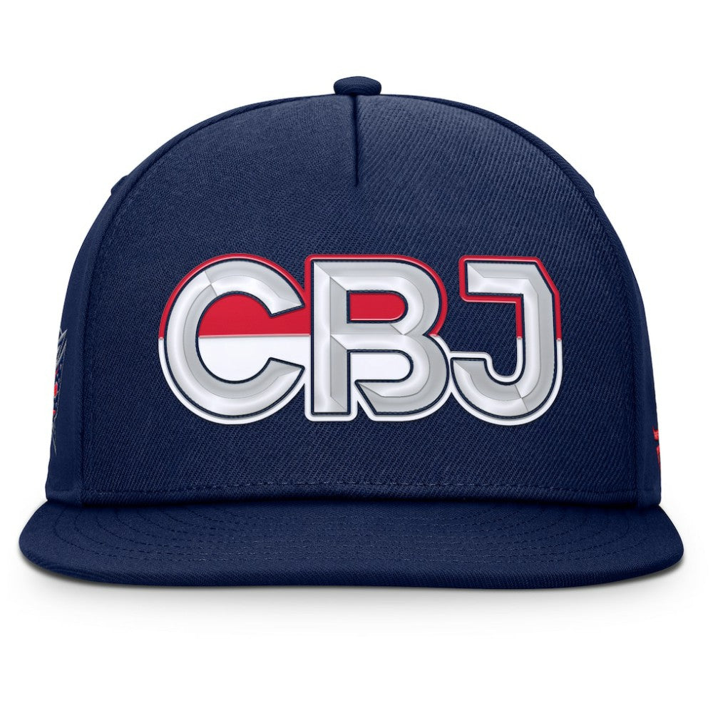 Columbus Blue Jackets Fanatics Authentic Pro Rink Team Code Snapback Hat Outlet